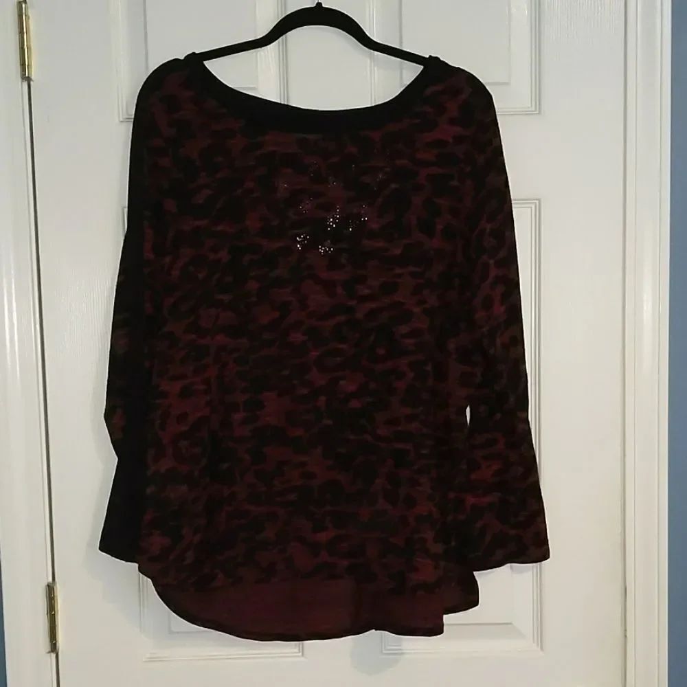 CJ Banks animal printed top Sz X (14W)
